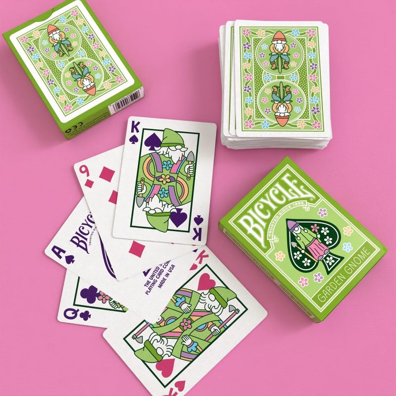 Bicycle Garden Gnome Playing Cards - Cute and Collectible Lawn Gnome Statue DÃ©cor Inspired Toys Deck of Card Game for Family Game Night or Easter Basket Stuffers for Spring Gardening Lovers - Image 5
