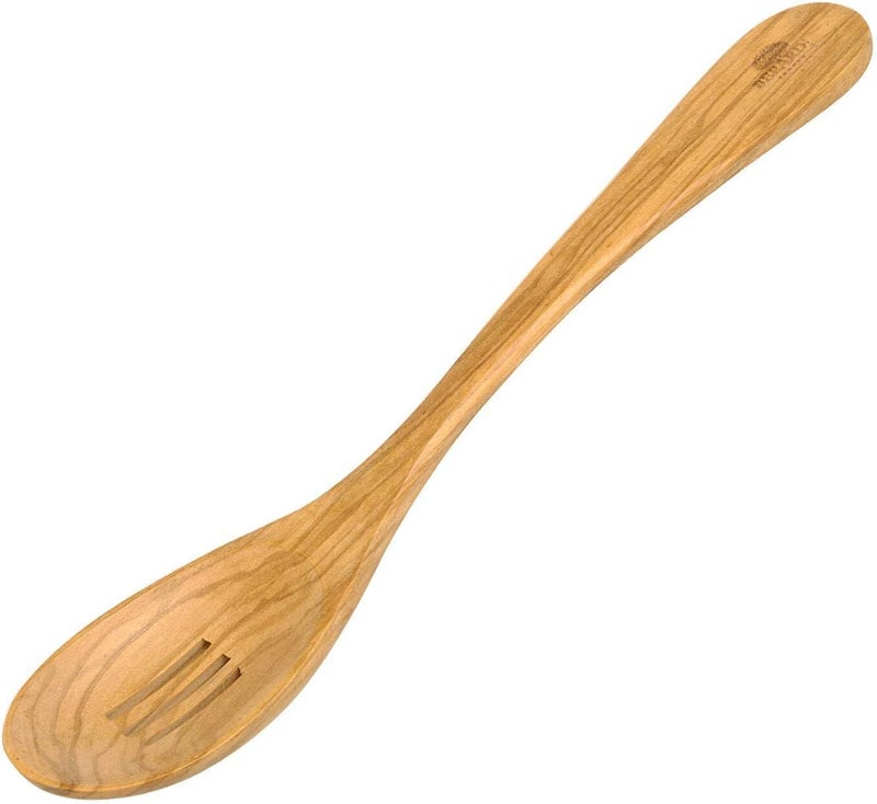 Berard 22474 French Olive-Wood Handcrafted Slotted Spoon - Image 1