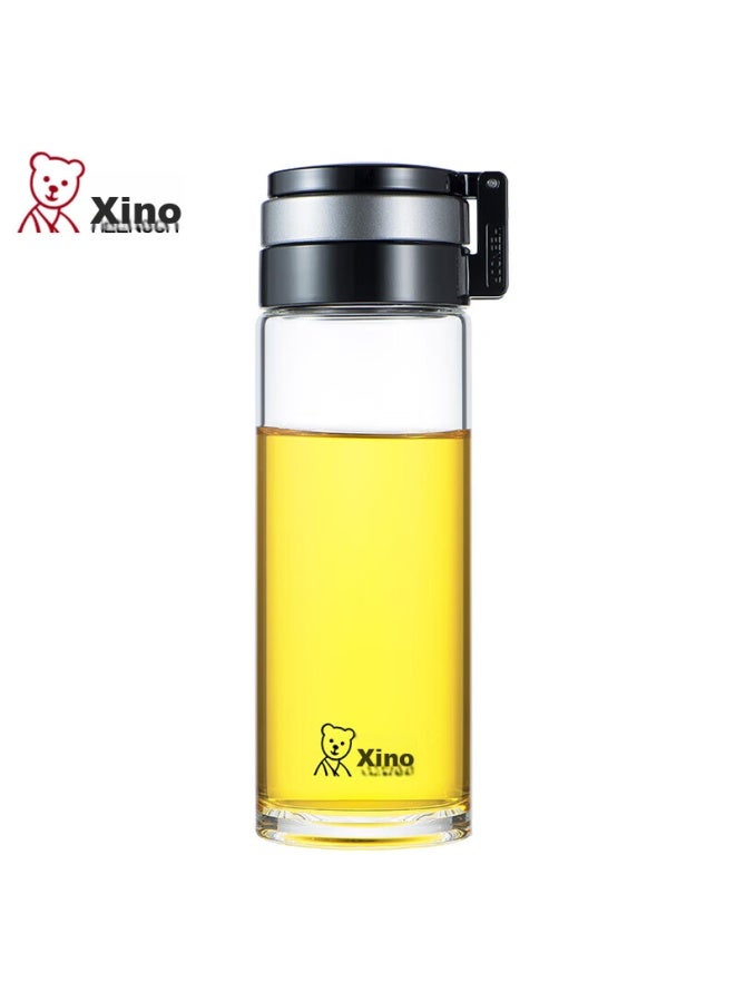 Heenoor Xino Single-layer Glass Cup, Large Capacity, Portable, With Handle, Sports Water Bottle For Men, Filtered Tea Cup, Xn-6076, 695ml - Image 1