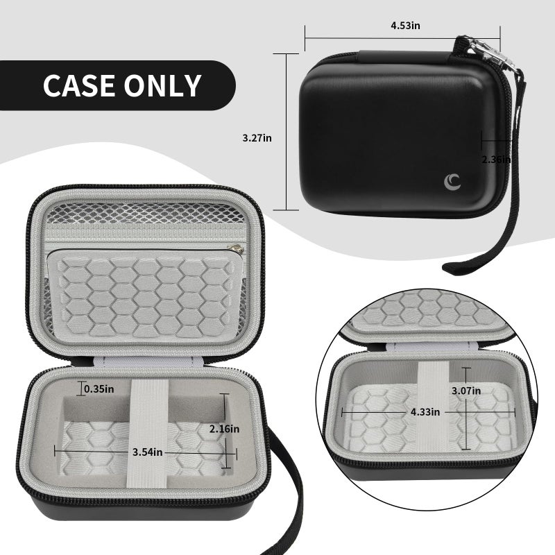 Comecase Carrying & Protective Case for Digital Camera, AbergBest 21 Mega Pixels 2.7" LCD Rechargeable HD/Kodak Pixpro/Canon PowerShot ELPH 180/190 / Sony DSCW800 / DSCW830 Cameras for Travel - Black - Image 5