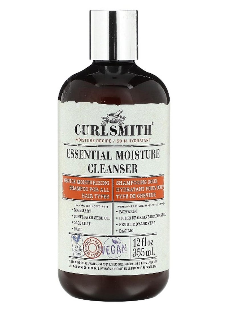 CURLSMITH كيرلسميث، منظف رطوبة أساسي، لجميع أنواع الشعر، 12 أونصة سائلة (355 مل) - Image 1