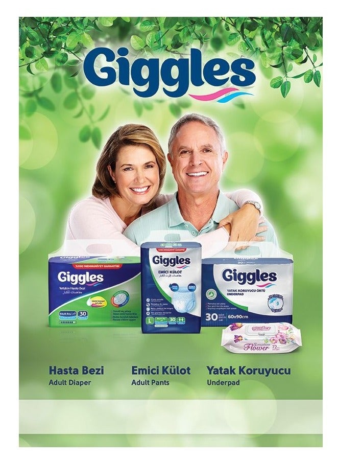 giggles Adult Pants Culotte Turkish Made with Wetness Indicator and Odor Control XL Size (30 Pieces)  - Image 5