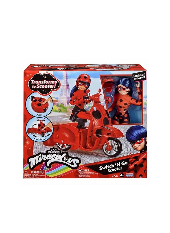 Miraculous - Miraculous Ladybug Switch N Go Scooter W- Doll - Image 1