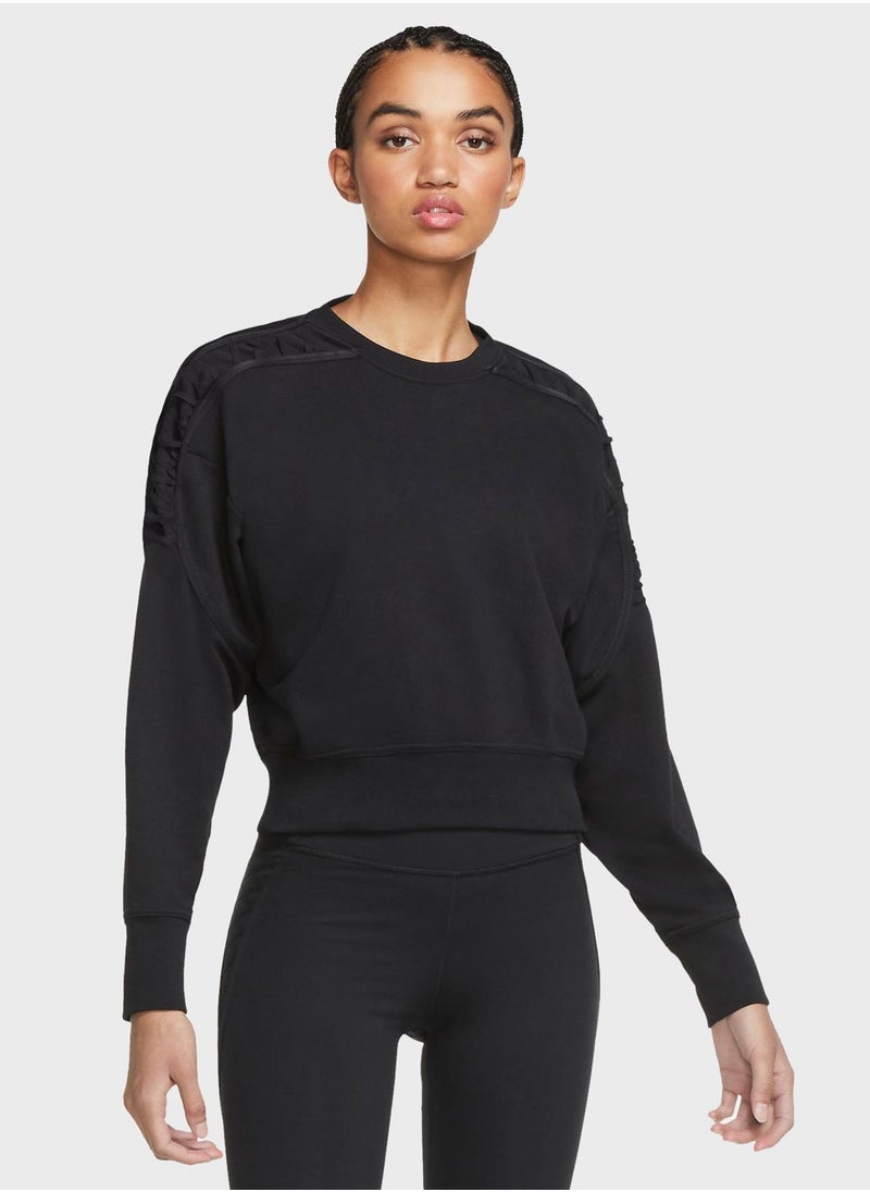Nike - Therma Fleece Cropped Sweatshirt - Image 1