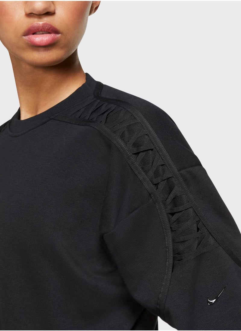 Nike - Therma Fleece Cropped Sweatshirt - Image 1
