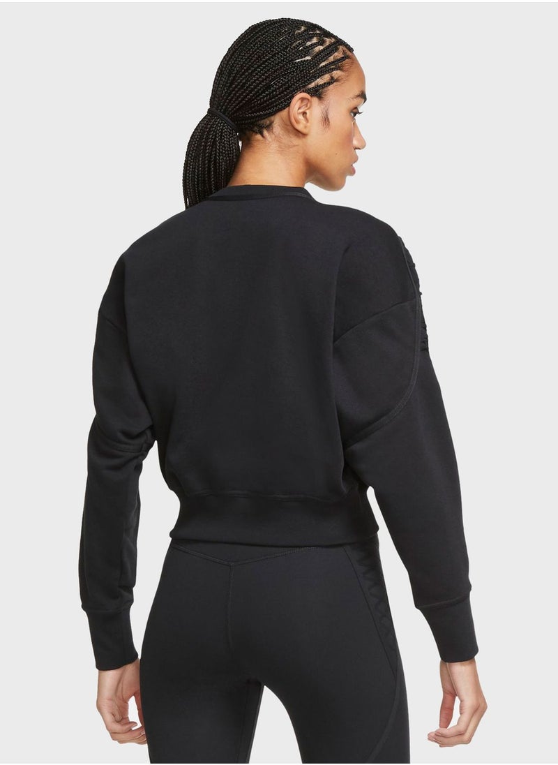 Nike - Therma Fleece Cropped Sweatshirt - Image 1