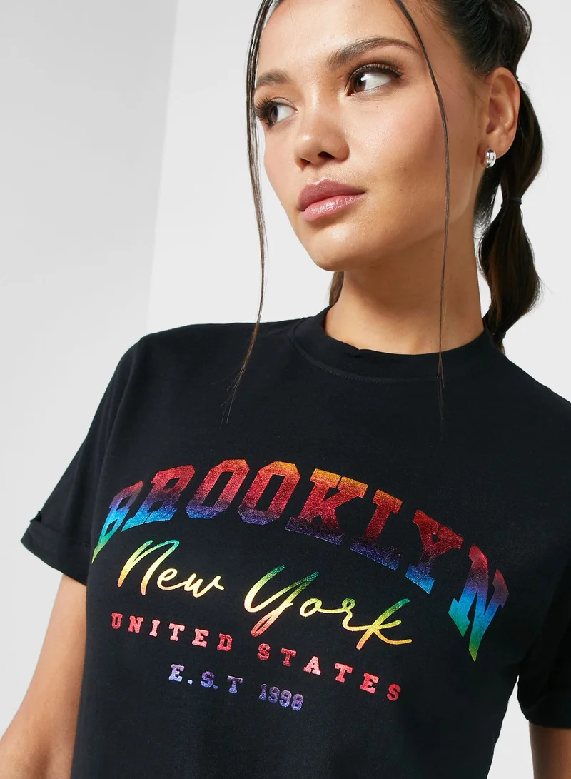 Ginger Regular Tshirt With Roll Up Sleeve ( Tacked)