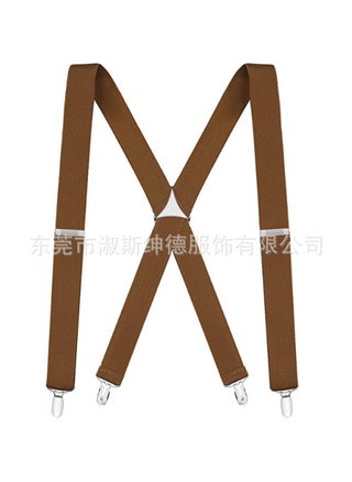 Adjustable X-Back Leather Suspenders for Men Camel color - pzsku/Z570DAEA4D54AE3CFE88DZ/45/1746196414/406a9f78-356e-42e5-994c-3818db229ca6