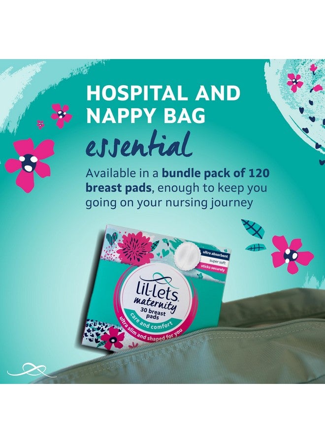 Lil-Lets Nursing Pads - 120 Individually Wrapped, Ultra-Thin, Absorbent & Fragrance-Free - Comfort & Protection for Nursing Moms Postpartum -Maximum Adhesion for Leak & Chafing Nipple Protection - Image 1