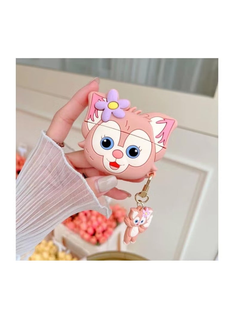 AirPods 3 Case Soft Silicone Shockproof Cover for Apple Airpods 3rd, New 3D Cute Cartoon Creative Fun Case Skin with Keychain Design for Air...