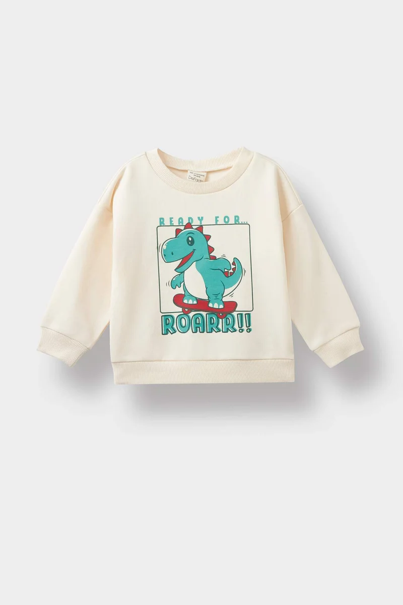 Defacto Regular Fit Crew Neck Sweatshirt