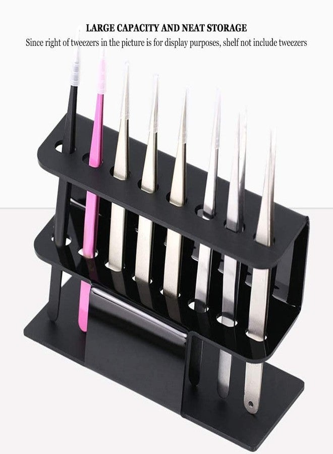 Generic Eyelash Extension Supplies, Easy to Use Convenient Eyelash Extension Tweezers Stand Double‑Layer Design for Nail Salon for Household for Beauty Salon | - Image 2