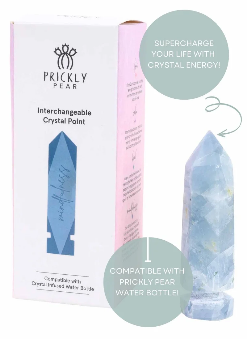 Prickly Pear Prickly Pear Celestite Interchangeable Crystal Point - Premium Quality Celestite Crystal for Home and Wellness