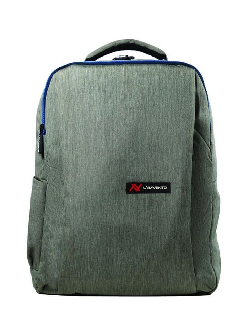 (Colour / image May vary) L'avvento Laptop Backpack, Made by High Quality Material with Zipper Puller fits up to 15.6" with USB Power Socket - Gray