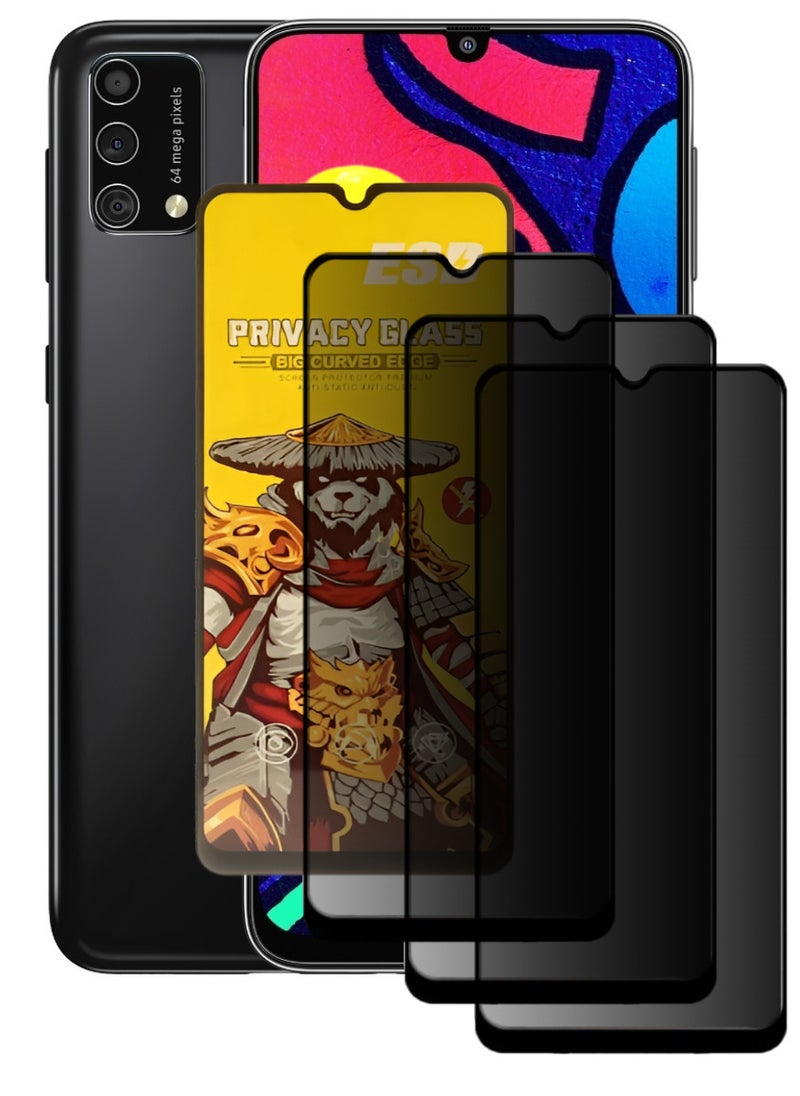 ESD 3 Pieces Tempered Dustproof Privacy Glass Screen Protector Compatible For Samsung Galaxy M21s - Image 1