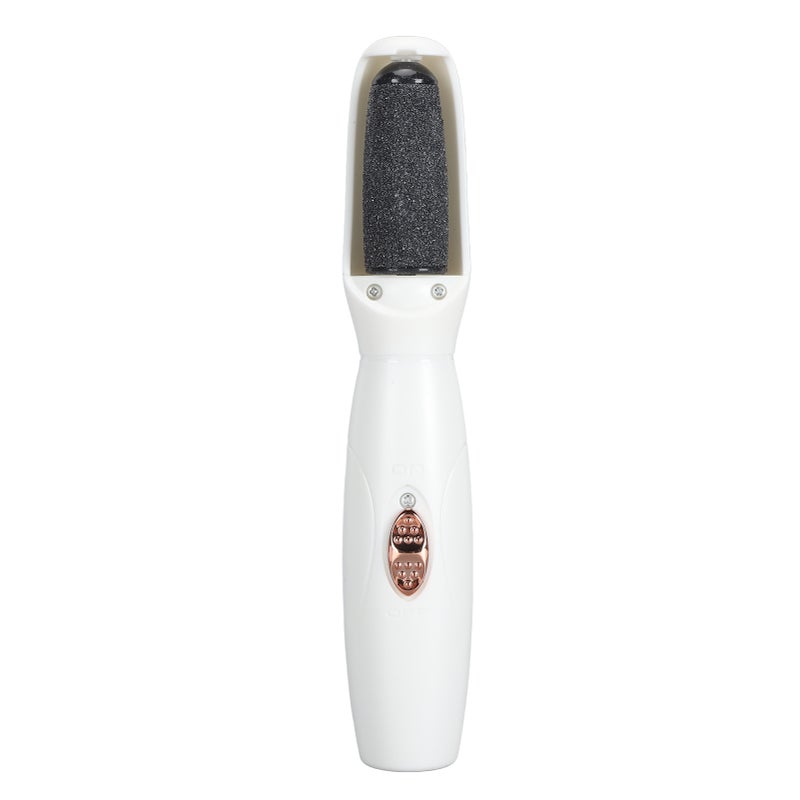 Electric Foot Callus Remover 360° Rotating Dead Skin Removal Rechargeable Pedicure Tools Foot Grinder for Hard Cracked Dry Skin White - Image 3