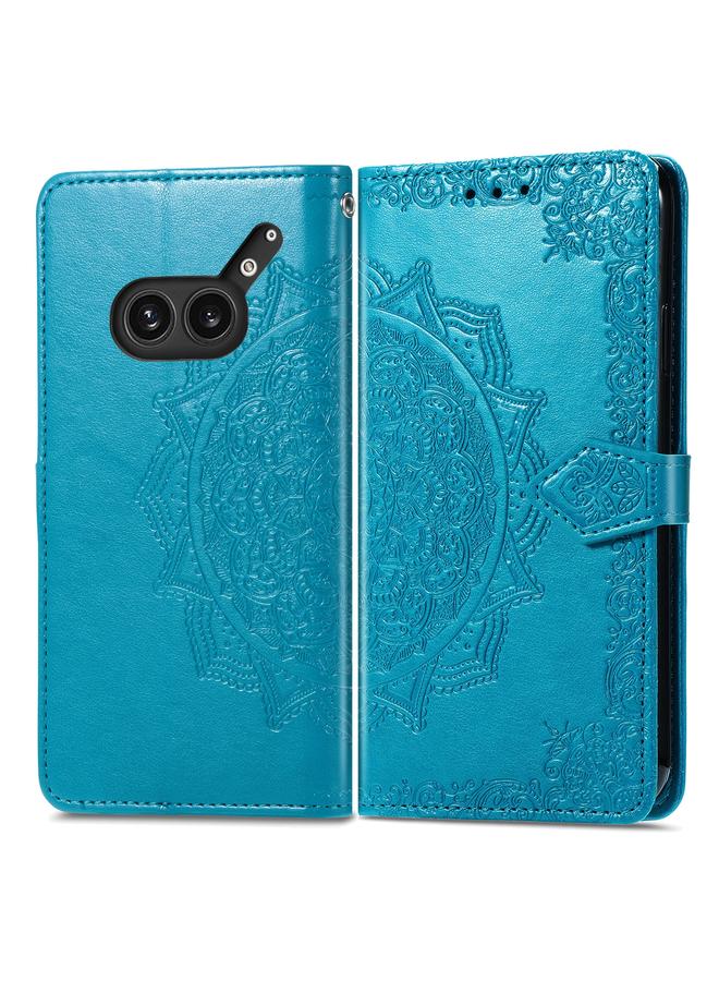 S-TOP Case For Nothing Phone 2a Plus Mandala Flower Embossed Leather Phone Case - Image 2