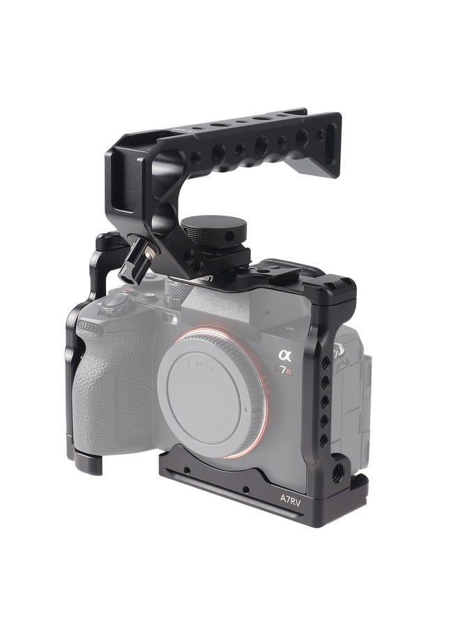 FOEASY Foto4easy Aluminum Alloy a7RV Cage for Sony a7R V Mirrorless Digital Camera,Quick Release Plate for Arca,and One Top Handle - Image 1