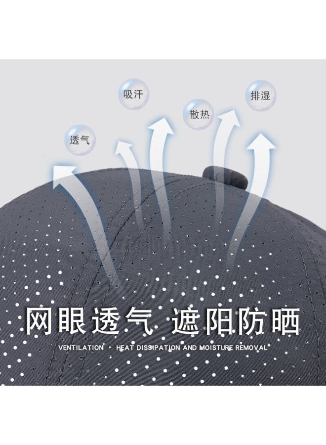 Denssyne Desdena Extra Long Brim Hat Men Summer Sun Hat Large Head Cirference Mesh Thin Quick-drying Sports Running Breathable Mesh Cap Baseball Cap - Image 2