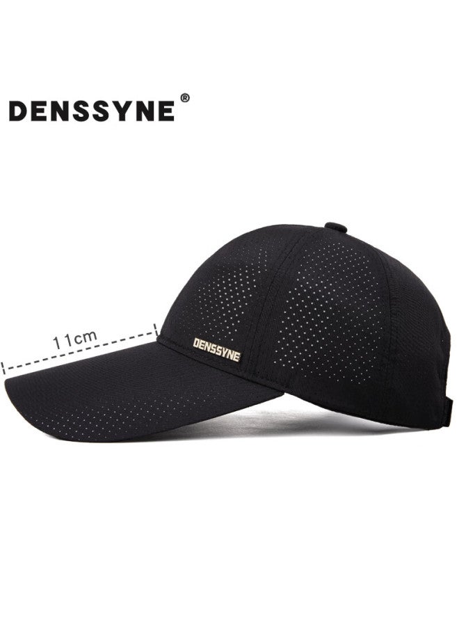 Denssyne Desdena Extra Long Brim Hat Men Summer Sun Hat Large Head Cirference Mesh Thin Quick-drying Sports Running Breathable Mesh Cap Baseball Cap - Image 1