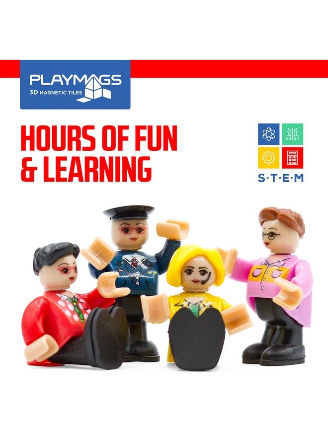 Playmags Community Figures Set Of 15 Pieces Play People Perfect For Magnetic Tiles Stem Learning Toys Children Expansion Pack - Image 5