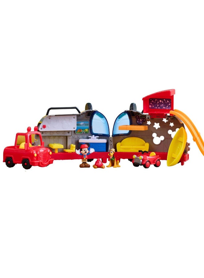 Disney Junior Mickey Mouse Happy Camper Lights "N" Sounds Playset (10 Pieces) - Image 1
