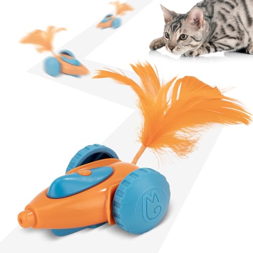 Migipaws cat Toy, Automatic Interactive Migicar Toy Like a Mouse, Intelligent Programme, Rechargeable Kitten Toy - Image 1