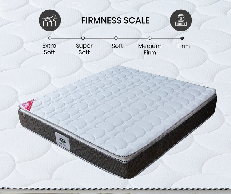 ريكسال هوم مرتبة Rexal Home Supreme Pillow Top بنظام النوابض بونيل – سماكة 25 سم، قماش محبوك، عزل الحركة ودعم متوسّط الصلابة، مقاس كاليفورنيا كوين 160 × 190 سم - Image 5