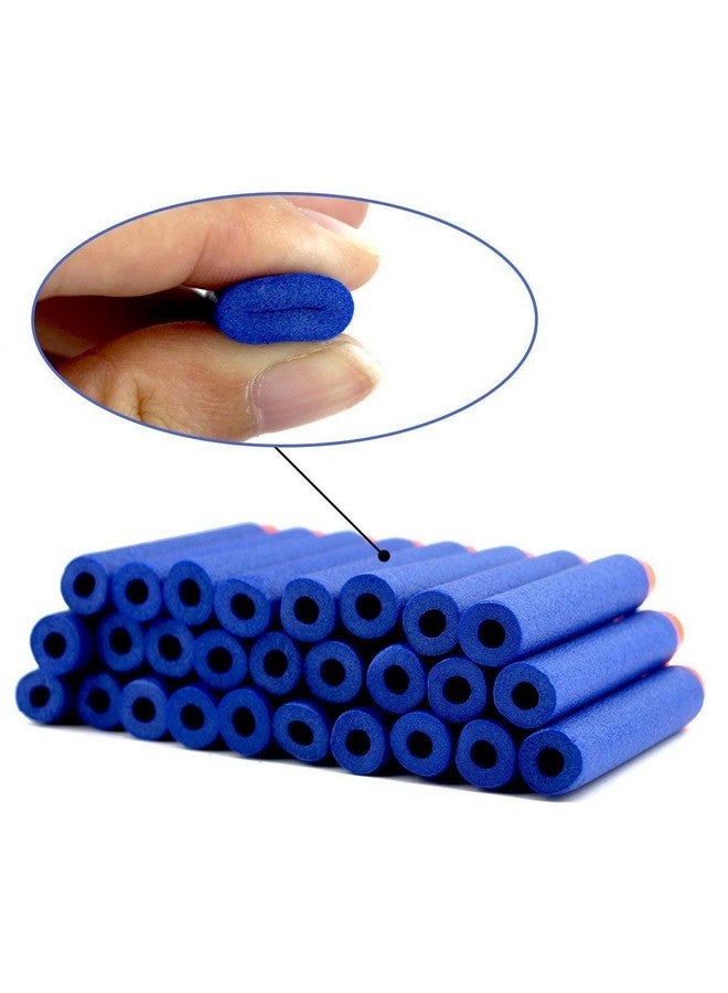 QUN FENG Refill Bullet Darts 100PCS Foam Premium Bullets Ammo Pack Compatible with Nerf N-strike Modulus Elite Series Blasters, Blue - Image 5