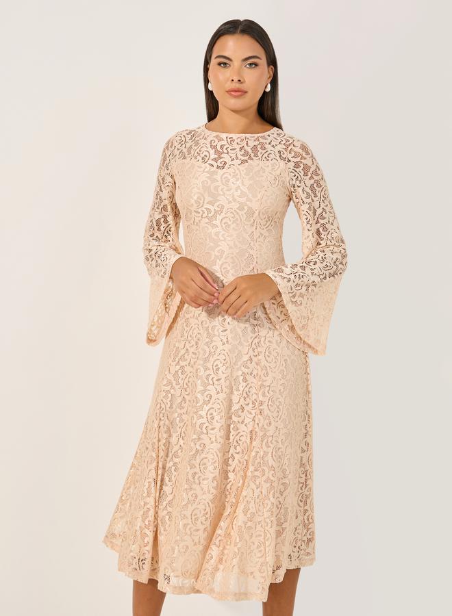 Styli Lace A-Line Dress - Image 3