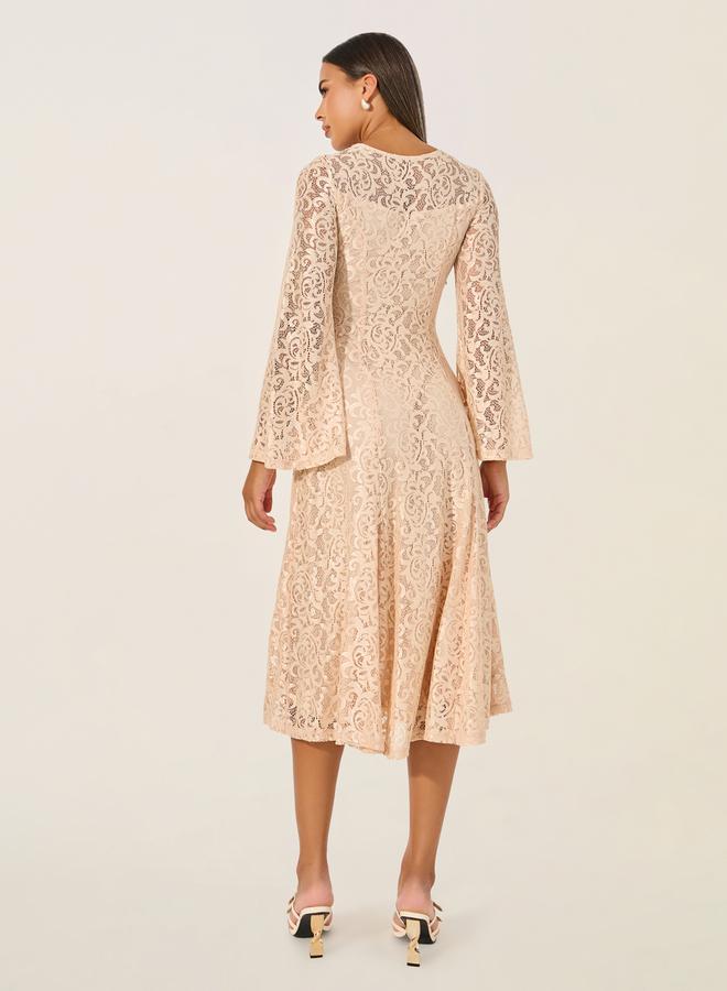 Styli Lace A-Line Dress - Image 5
