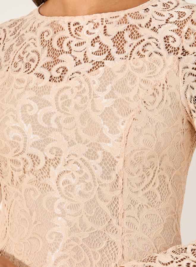 Styli Lace A-Line Dress - Image 4
