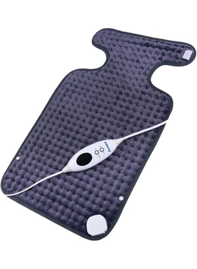 وسادة حرارية للرقبة والظهر – تغطية كاملة مع 6 مستويات تسخين – لتخفيف الألم والاسترخاء اليومي - Image 1