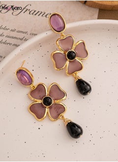 Four-Leaf Clover Flower Dangle Earrings  For women