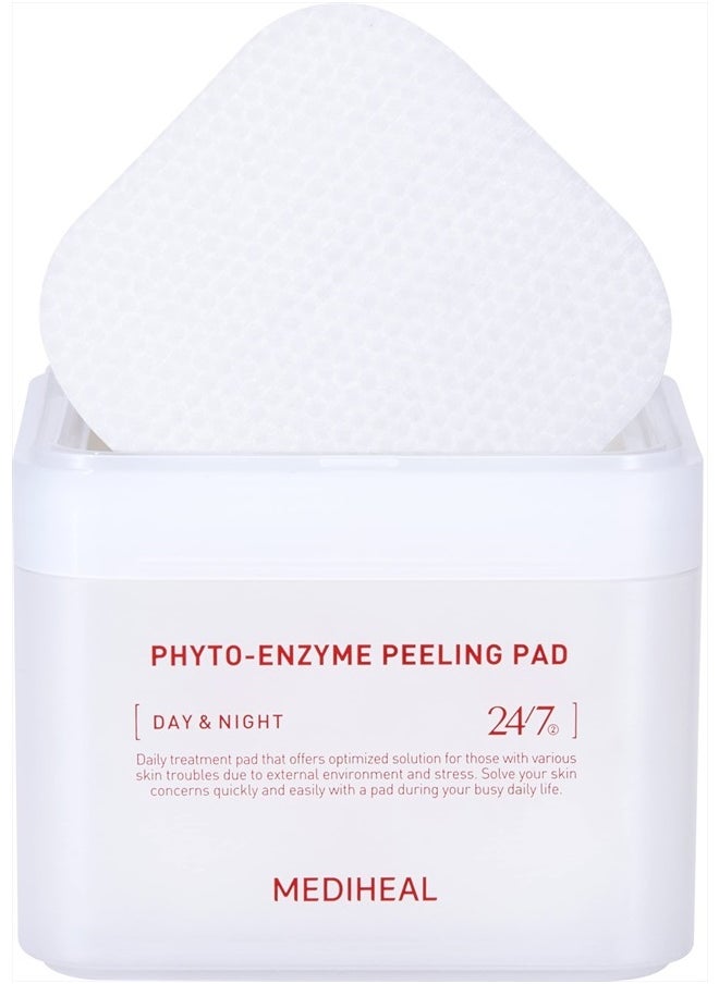 MEDIHEAL MEDIHEAL Phyto Enzyme Peeling Pad - Vegan Face Resurfacing Gauze Pads with LHA & Papaya Enzym - Pore Tightening Pads to Control Sebum - Exfoliating Pads for Dead Skin Cells, 90 Pads  - Image 1