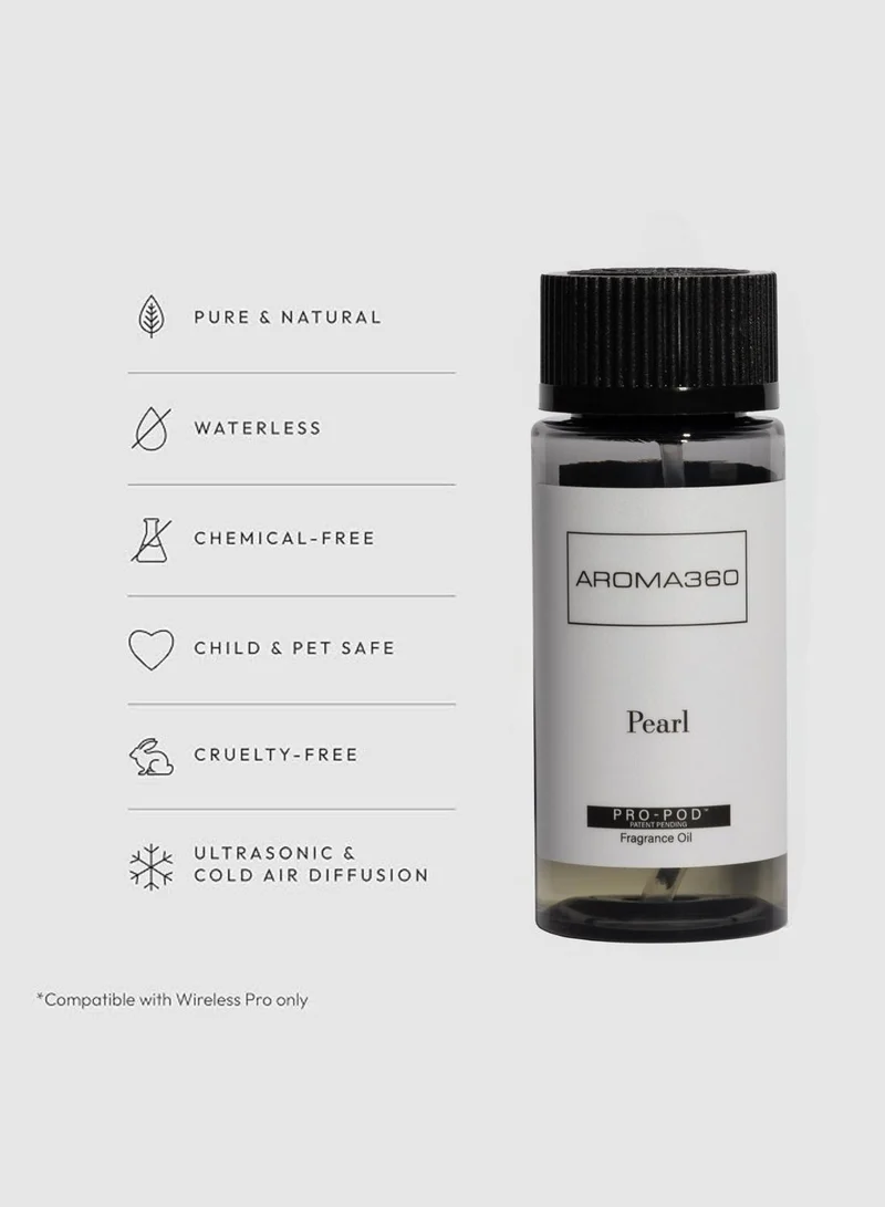 أروما 360  Pearl Pro-Pod Oil Blend - Perfume Inspired for Luxury Essential Oil Diffusers - Aromatherapy Scent Diffuser Oil - Black Currant, Pink Grapefruit, Heliotrope, and Sandalwood - 50 mL, 1.7 fl oz