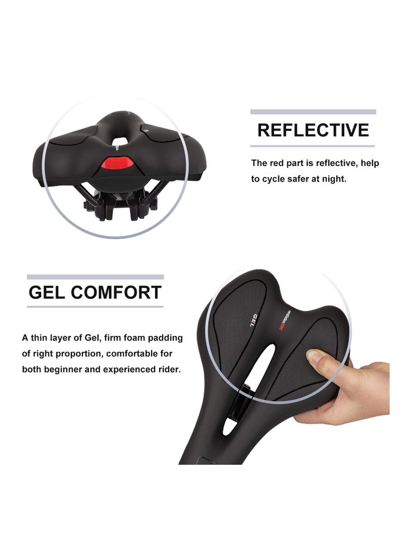DOUGEI Bike Seat Gel Bicycle Saddle Comfort for Men Women MTB Mountain Road Trekking Cross Bike Cycling  - Image 3