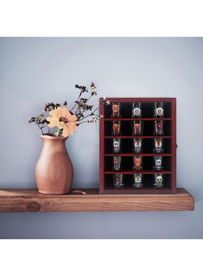 FramePro Shadow Box Frame with Removable Shelves, Deep Memory Box Display Case for Collector, Keepsake Coins Military Medals Pins Wedding Flowers Cherry Finish 11x14 - Image 2