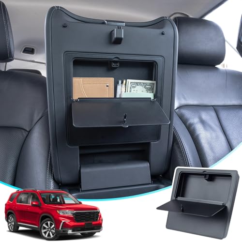 PIMCAR Center Console Hidden Organizer for 2023-2025 Honda Pilot, 2024-2026 Honda Ridgeline/Passport Armrest Hidden Storage Box Secret Compartment Press to Open and Close Car Accessories - Image 4
