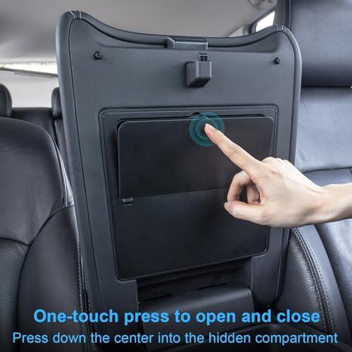 PIMCAR Center Console Hidden Organizer for 2023-2025 Honda Pilot, 2024-2026 Honda Ridgeline/Passport Armrest Hidden Storage Box Secret Compartment Press to Open and Close Car Accessories - Image 2
