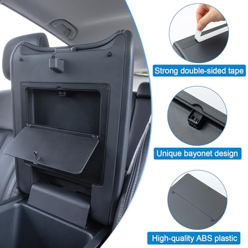 PIMCAR Center Console Hidden Organizer for 2023-2025 Honda Pilot, 2024-2026 Honda Ridgeline/Passport Armrest Hidden Storage Box Secret Compartment Press to Open and Close Car Accessories - Image 5