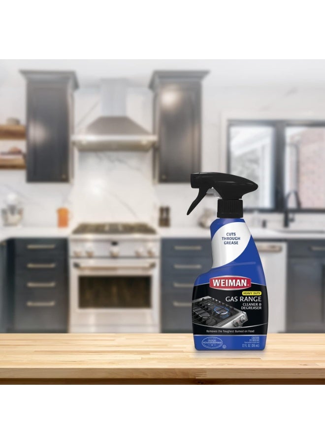 Weiman Gas Range Cleaner and Degreaser, Single, Lemon, 1 Count - Image 2