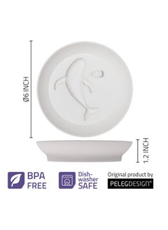 Dip Sea Whale Dipping Dish Balsamic And Olive Oil Soy Sauce Plate Round Dipping Sauce Bowl Dipping Dish Plate (White) - pzsku/Z570ED72238F060FCAB75Z/45/_/1733731390/67f37f80-f8d3-42f6-9298-17db642f20af