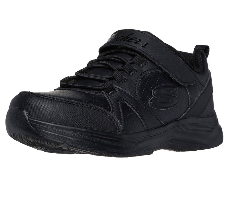 SKECHERS حذاء سنيكرز سكيشرز للبنات غليمر كيكز، أسود/أسود، 3 أطفال صغار أمريكي - Image 5