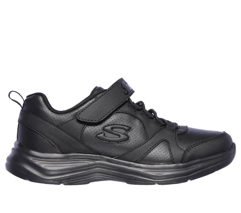 SKECHERS حذاء سنيكرز سكيشرز للبنات غليمر كيكز، أسود/أسود، 3 أطفال صغار أمريكي - Image 2