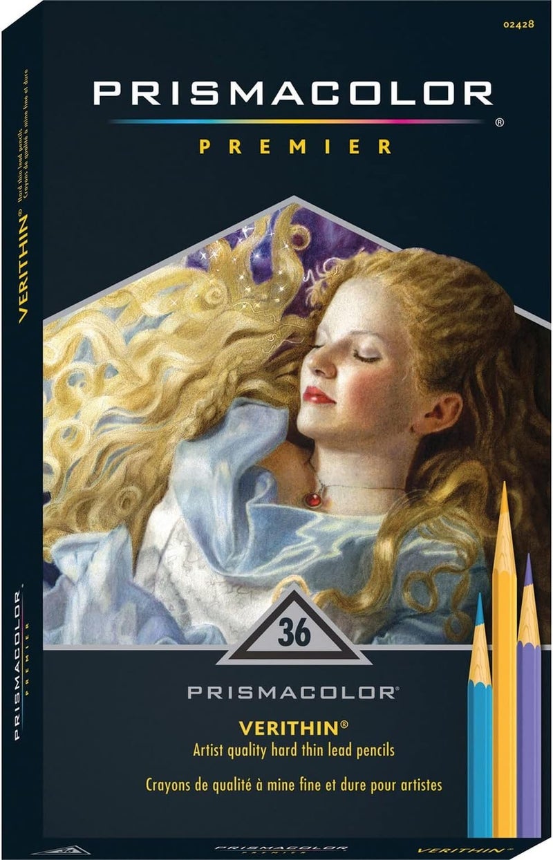Prismacolor Premier Verithin Colored Pencils, Assorted Colors, 36 Pack - Image 1