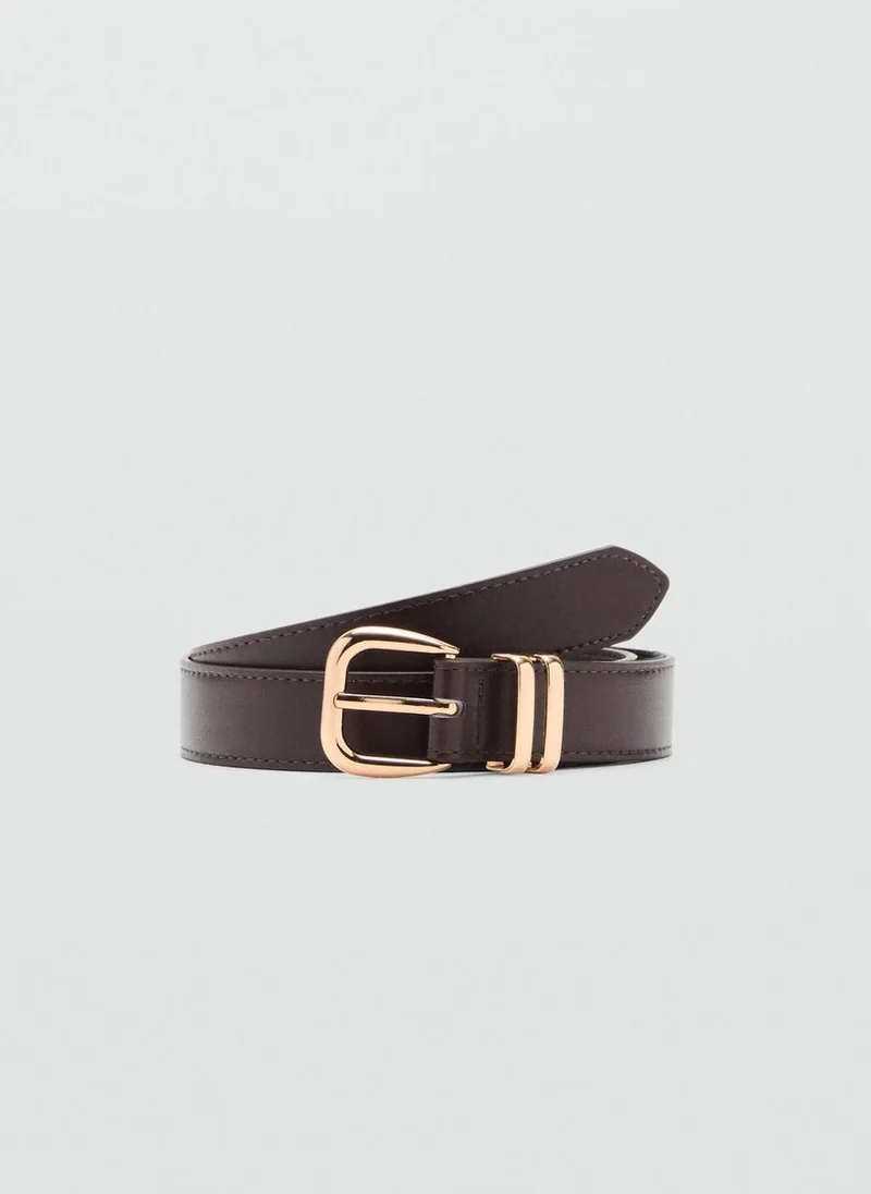 MANGO Metal buckle belt