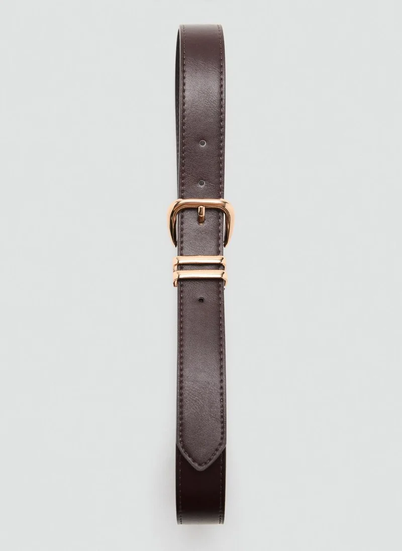 MANGO Metal buckle belt