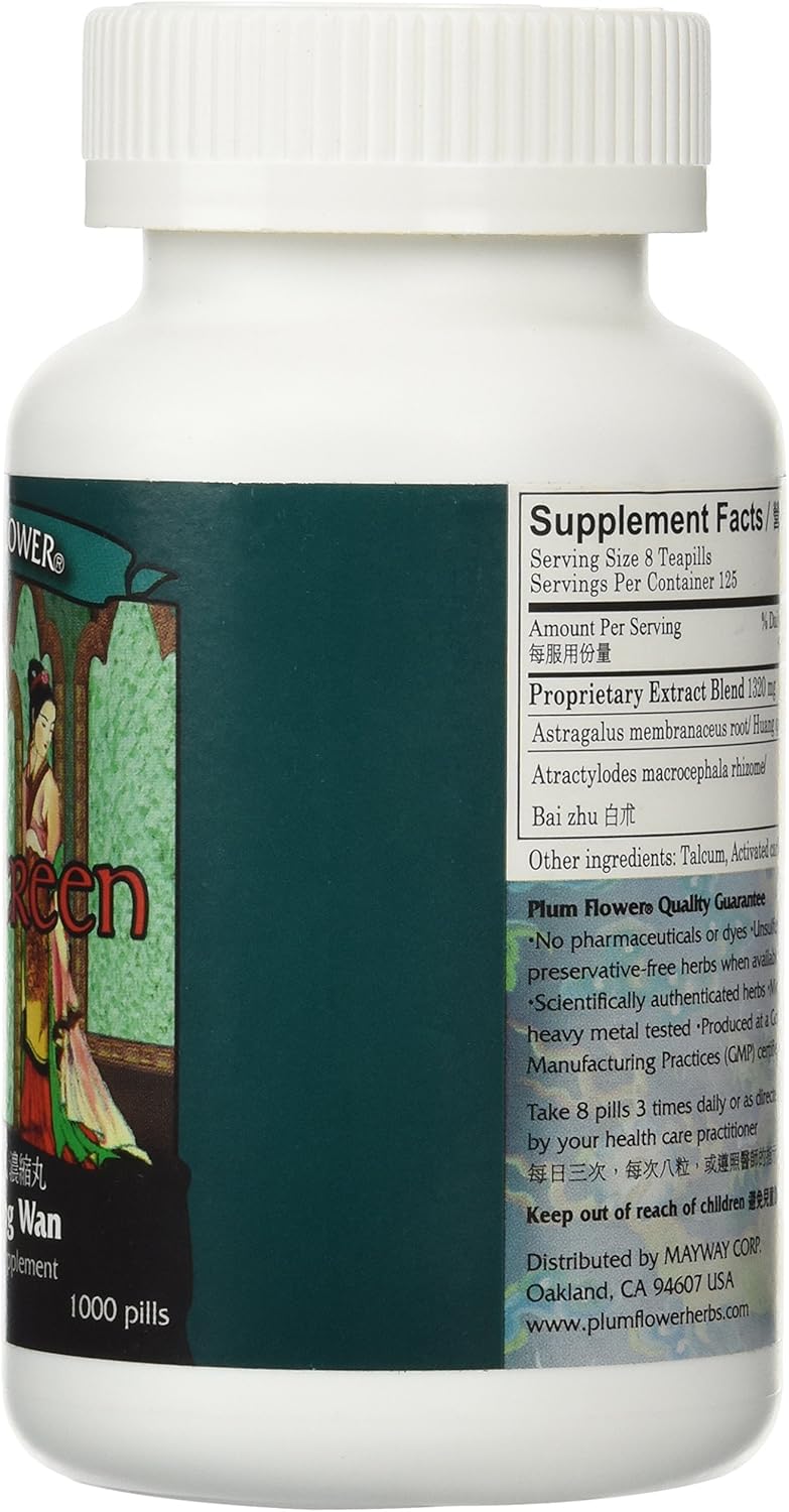 Plum Flower Jade Screen Teapills - Yu Ping Feng Wan - 1000 Herbal Dietary Pills - Image 4