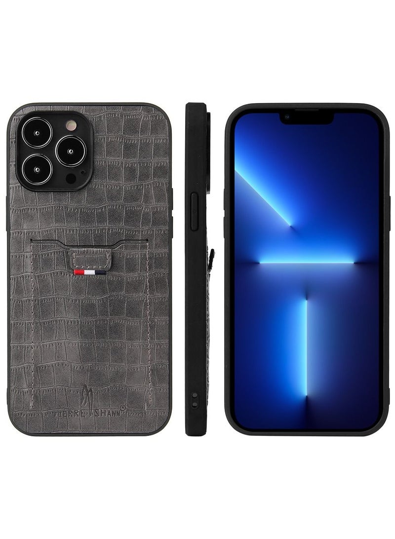 Suteni Leather Protective Back Cover Case Phone Case for iPhone